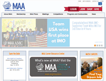 Tablet Screenshot of maa.org